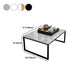 Glam Sled Coffee Table Set Slate Rectangular Coffee Table for Home Clearhalo 'Coffee & Accent Tables' 'Coffee Tables' 'coffee_tables' 'furn' 'furn_coffee_tables' 'Furniture' 'Living Room Furniture' 5749385