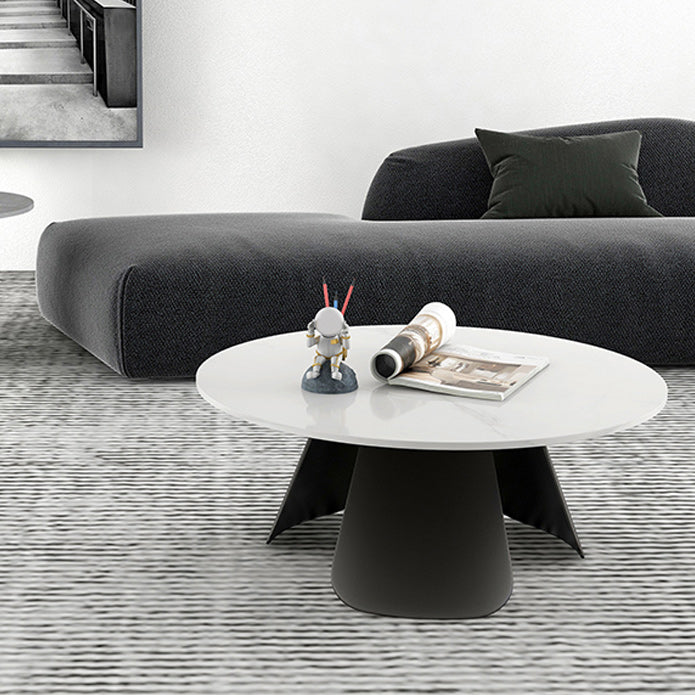 Tavolino rotondo in ardesia moderno tavolo da cocktail in metallo