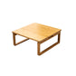 Scandinavian Square Wood Coffee Table Folding 2 Legs Cocktail Table