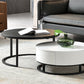Nordic Style Round Frame/drum Base Solid Wood Table with Drawer Coffee Table Clearhalo 'Coffee & Accent Tables' 'Coffee Tables' 'coffee_tables' 'furn' 'furn_coffee_tables' 'Furniture' 'Living Room Furniture' 5749455