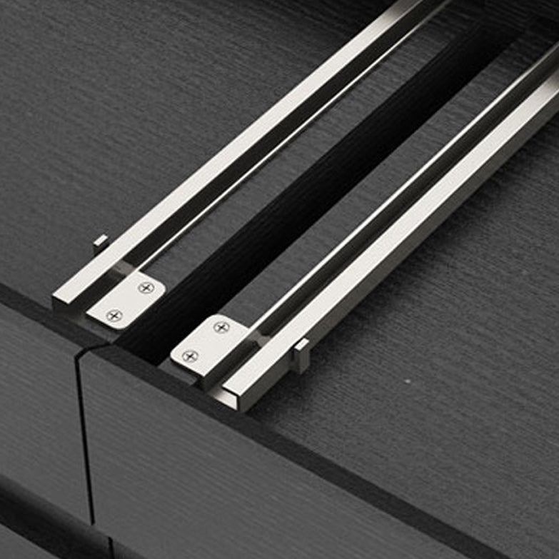 Moderne stijl rechthoekige houten tafel abstracte basis salontafel