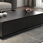 Moderne stijl rechthoekige houten tafel abstracte basis salontafel