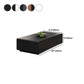Moderne stijl rechthoekige houten tafel abstracte basis salontafel