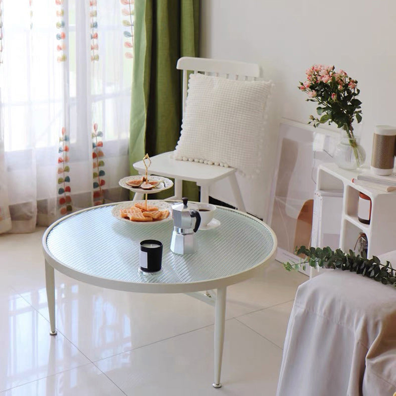 3 Legs Glass Top Coffee Table Minimalist Modern Coffee Table