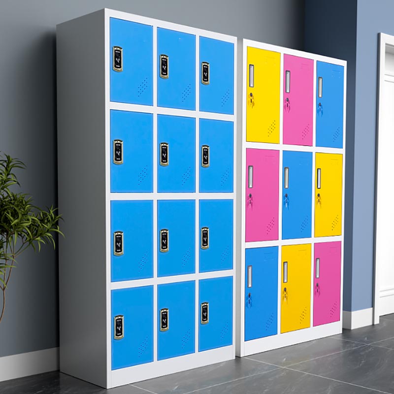 Kleiderschrank des zeitgenössischen Stils Metal Home Garderobe Closet mit Schloss