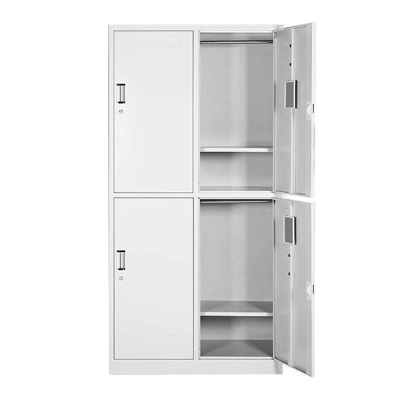 Kleiderschrank des zeitgenössischen Stils Metal Home Garderobe Closet mit Schloss
