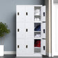 Kleiderschrank des zeitgenössischen Stils Metal Home Garderobe Closet mit Schloss