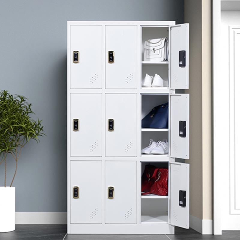 Kleiderschrank des zeitgenössischen Stils Metal Home Garderobe Closet mit Schloss