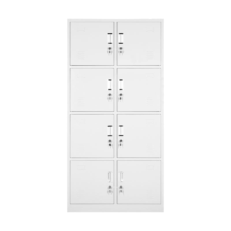 Kleiderschrank des zeitgenössischen Stils Metal Home Garderobe Closet mit Schloss