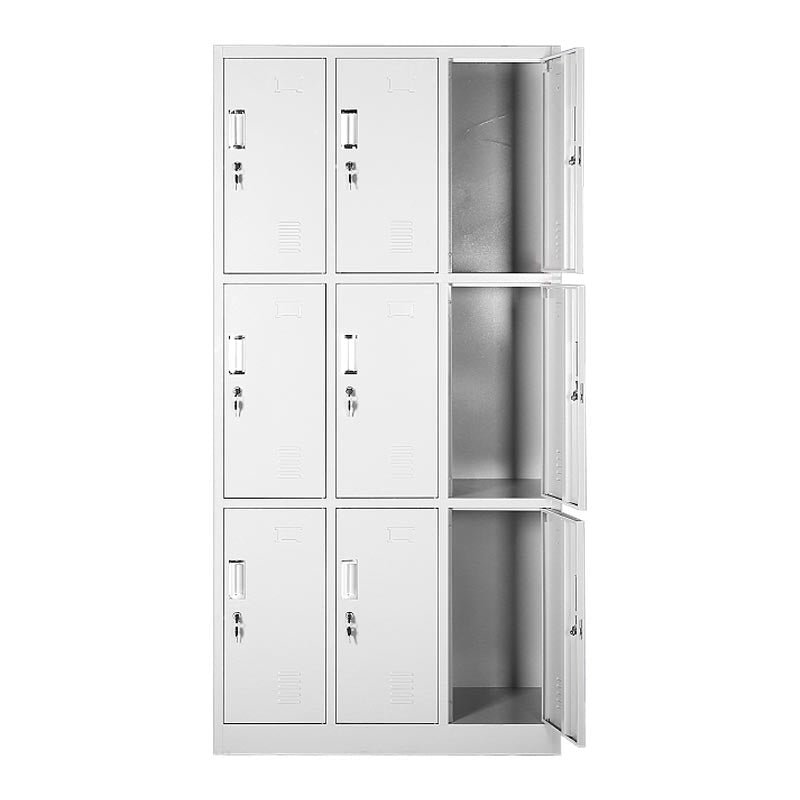 Kleiderschrank des zeitgenössischen Stils Metal Home Garderobe Closet mit Schloss