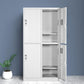 Kleiderschrank des zeitgenössischen Stils Metal Home Garderobe Closet mit Schloss