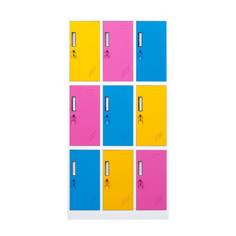 Kleiderschrank des zeitgenössischen Stils Metal Home Garderobe Closet mit Schloss