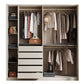 Modern Style Wardrobe Wooden Wardrobe Closet with Sliding Door