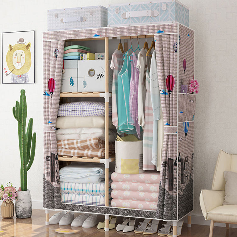 Eigentijdse stijl garderobe armoire massief houten slaapkamer garderobe kast