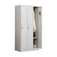 Contemporary Style Home Wardrobe Metal Wardrobe Closet with Locks