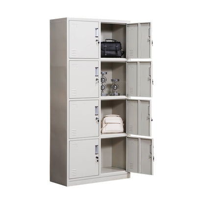 Contemporary Style Home Wardrobe Metal Wardrobe Closet with Locks