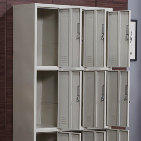 Contemporary Style Home Wardrobe Metal Wardrobe Closet with Locks