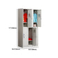 Contemporary Style Home Wardrobe Metal Wardrobe Closet with Locks