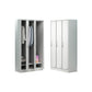 Contemporary Style Wardrobe Armoire White Color Steel Wardrobe Closet with Locks