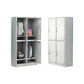 Contemporary Style Wardrobe Armoire White Color Steel Wardrobe Closet with Locks