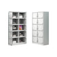 Contemporary Style Wardrobe Armoire White Color Steel Wardrobe Closet with Locks