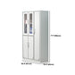 Contemporary Style Wardrobe Armoire White Color Steel Wardrobe Closet with Locks
