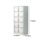Contemporary Style Wardrobe Armoire White Color Steel Wardrobe Closet with Locks