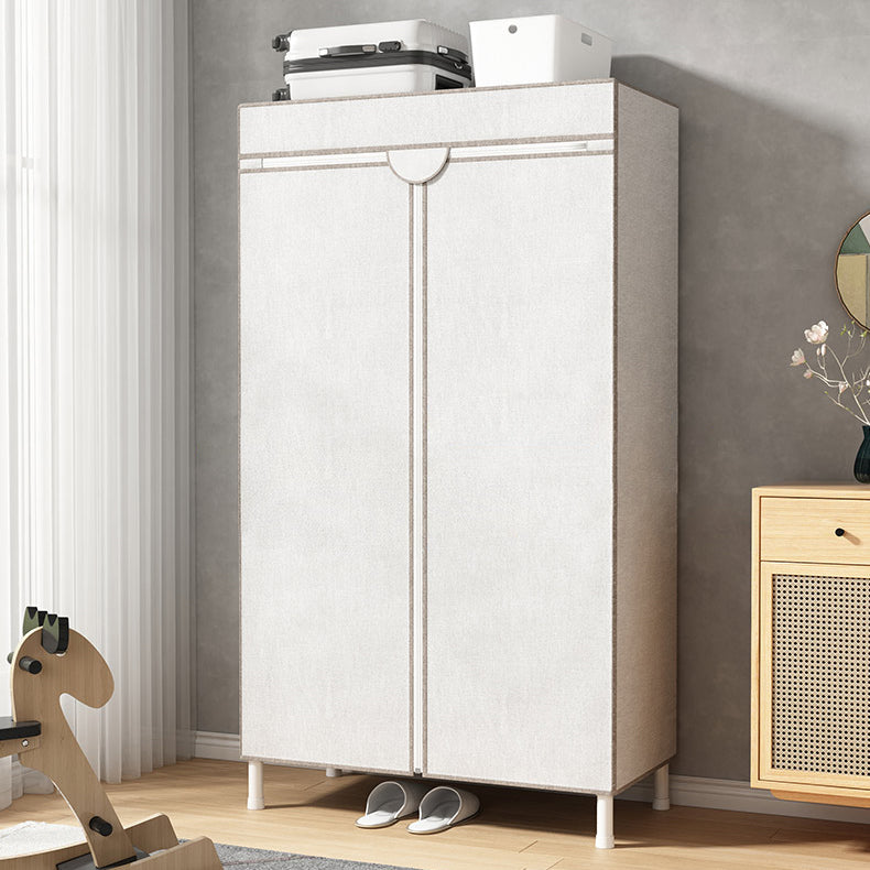 Contemporary Style Wardrobe Steel Wardrobe Closet with Shelves Clearhalo 'Armoires & Wardrobes' 'armoires_wardrobes' 'Bedroom Furniture' 'furn' 'furn_armoires_wardrobes' 'Furniture' 5750095