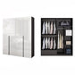 Modern Style Wardrobe Armoire Wood Wardrobe Closet with 1-drawer