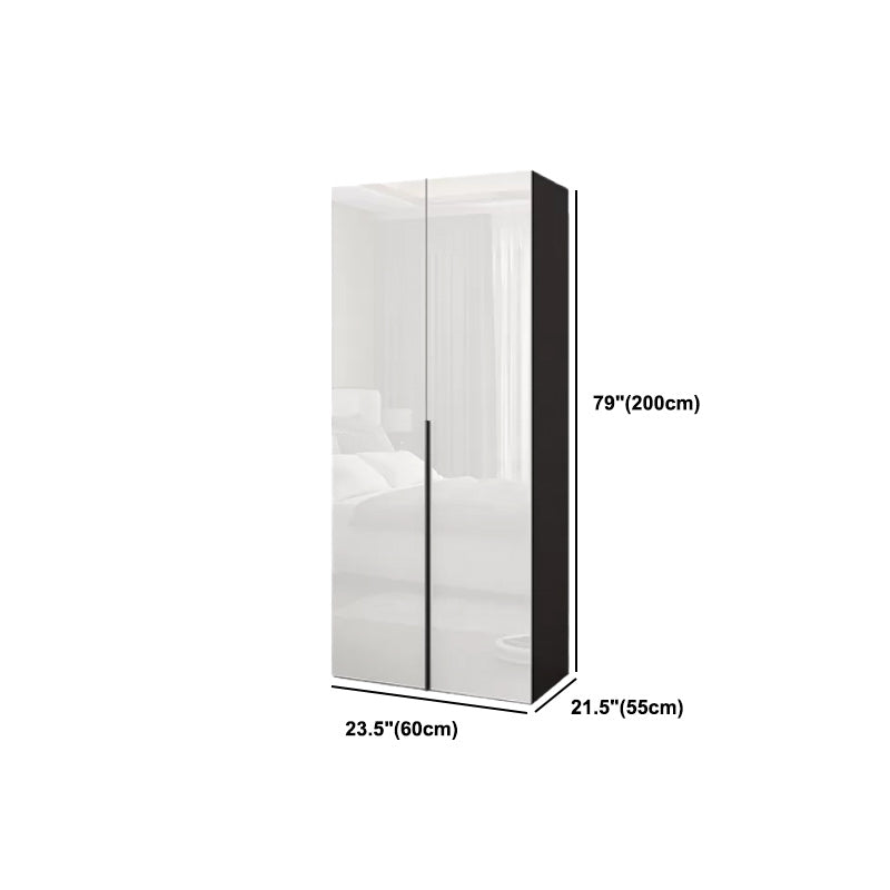 Modern Style Wardrobe Armoire Wood Wardrobe Closet with 1-drawer