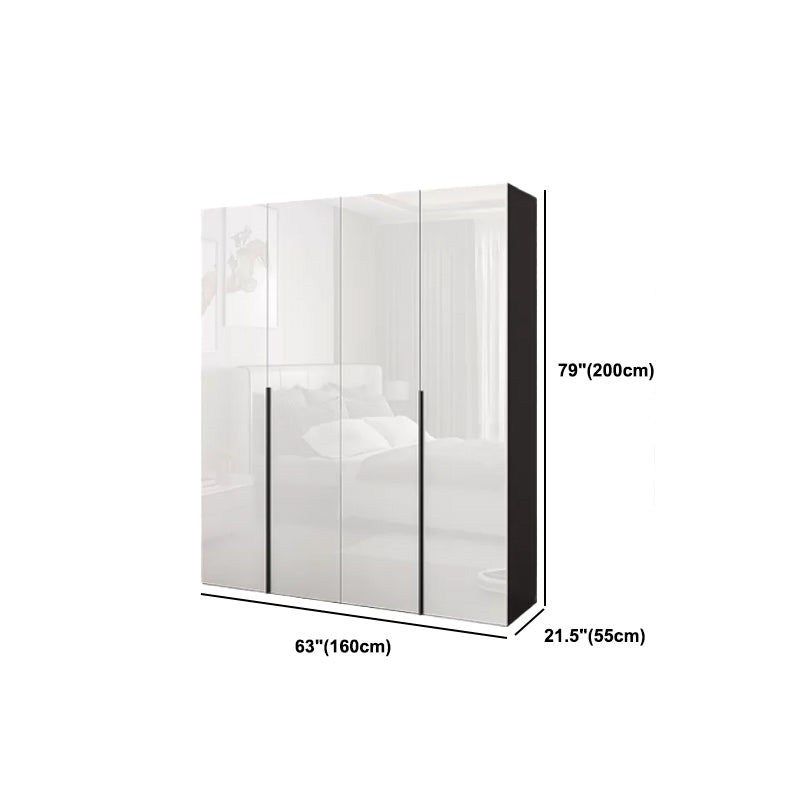 Modern Style Wardrobe Armoire Wood Wardrobe Closet with 1-drawer