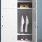 Contemporary Style Wardrobe Metal Home Wardrobe Closet with Doors Clearhalo 'Armoires & Wardrobes' 'armoires_wardrobes' 'Bedroom Furniture' 'furn' 'furn_armoires_wardrobes' 'Furniture' 5750153