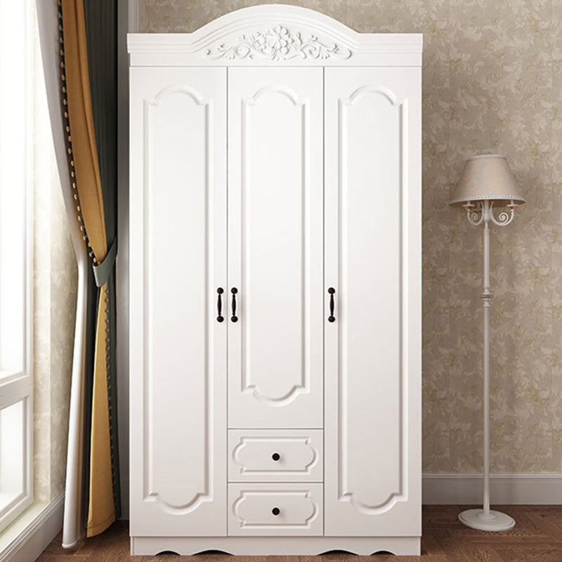 Franse landkledingkast Wood Soft Close Door Garderobe Closet met 2 la