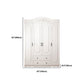 Franse landkledingkast Wood Soft Close Door Garderobe Closet met 2 la
