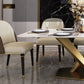 Luxurious Sintered Stone Top Dining Set Rectangular 1/4/5/7 Pieces Dinette Table Set