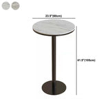 Modern 1/2/3 Pieces Sintered Stone Pub Table Set Fixed Table Counter Table