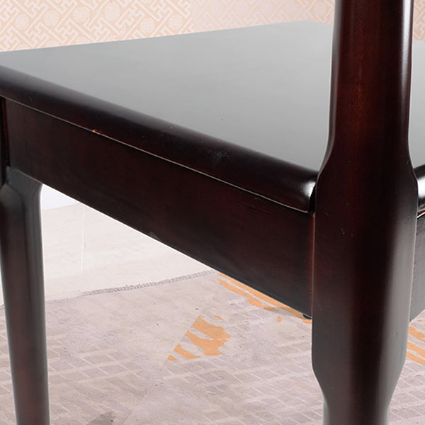 Matte afwerking eetstoel moderne stijl rubberwood open zijstoel