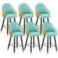 Tabourets de bar de siège à godet moderne faux en cuir bas du dos bas du dos