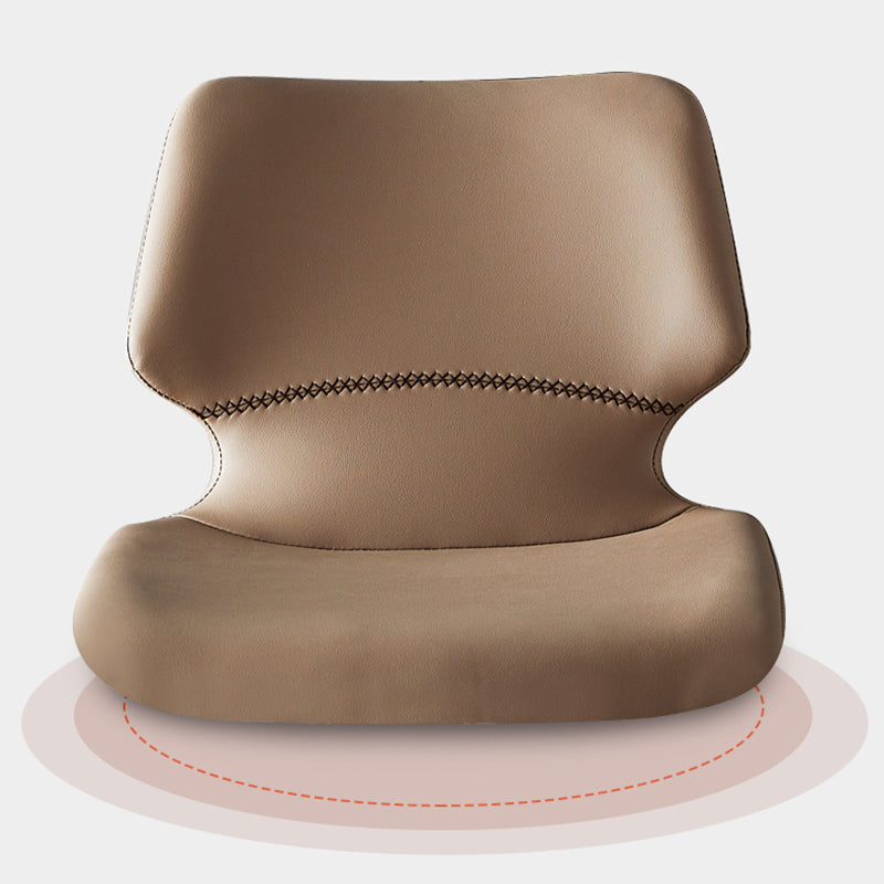 Scandinavian Metal Stool Faux Leather Counter Stool in Matte Finish for Indoor