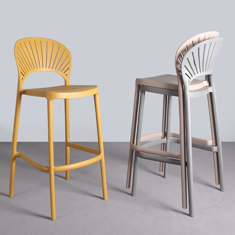 Sgabello contropiede in plastica in plastica in plastica in plastica in plastica contemporanea in finitura opaca per interno