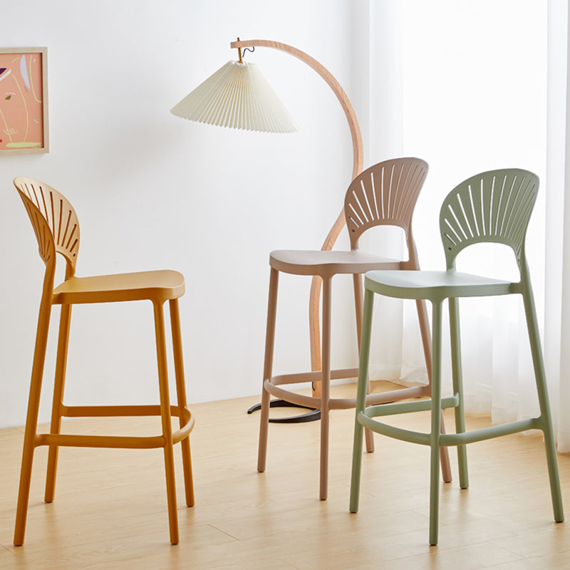 Sgabello contropiede in plastica in plastica in plastica in plastica in plastica contemporanea in finitura opaca per interno