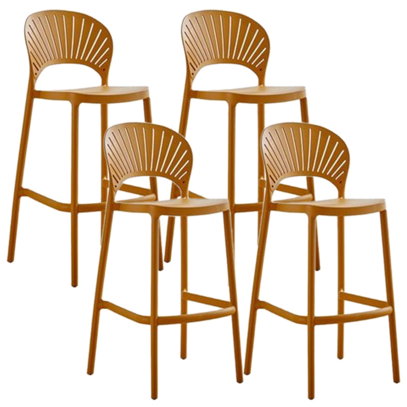 Sgabello contropiede in plastica in plastica in plastica in plastica in plastica contemporanea in finitura opaca per interno