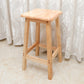 Modern Solid Wood Bar & Counter Stool Square Footrest Counter-height Stool for Shop