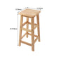 Modern Solid Wood Bar & Counter Stool Square Footrest Counter-height Stool for Shop