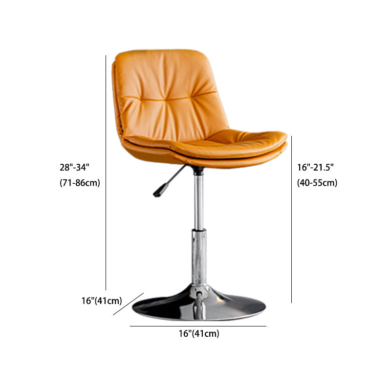 Tabouret de comptoir en fausse en cuir en métal en métal contemporain avec finition mate en finition mate