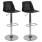 Modern Adjustable Dining Stool Plastic Footrest Counter Stool with Swivel Black 2 Piece Set Clearhalo 'Bar Furniture' 'Bar Stools' 'bar_stools' 'furn' 'furn_bar_stools' 'Furniture' 'Kitchen & Dining Furniture' 5751159