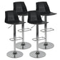 Modern Adjustable Dining Stool Plastic Footrest Counter Stool with Swivel Black 4 Piece Set Clearhalo 'Bar Furniture' 'Bar Stools' 'bar_stools' 'furn' 'furn_bar_stools' 'Furniture' 'Kitchen & Dining Furniture' 5751169