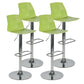 Modern Adjustable Dining Stool Plastic Footrest Counter Stool with Swivel Yellow-Green 4 Piece Set Clearhalo 'Bar Furniture' 'Bar Stools' 'bar_stools' 'furn' 'furn_bar_stools' 'Furniture' 'Kitchen & Dining Furniture' 5751170