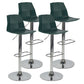 Modern Adjustable Dining Stool Plastic Footrest Counter Stool with Swivel Blackish Green 4 Piece Set Clearhalo 'Bar Furniture' 'Bar Stools' 'bar_stools' 'furn' 'furn_bar_stools' 'Furniture' 'Kitchen & Dining Furniture' 5751171