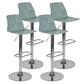 Modern Adjustable Dining Stool Plastic Footrest Counter Stool with Swivel Turquoise 4 Piece Set Clearhalo 'Bar Furniture' 'Bar Stools' 'bar_stools' 'furn' 'furn_bar_stools' 'Furniture' 'Kitchen & Dining Furniture' 5751172